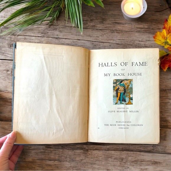 VINTAGE 1937 Halls of Fame of My Book House - Childhood Biographies of Authors - Picture 8 of 16